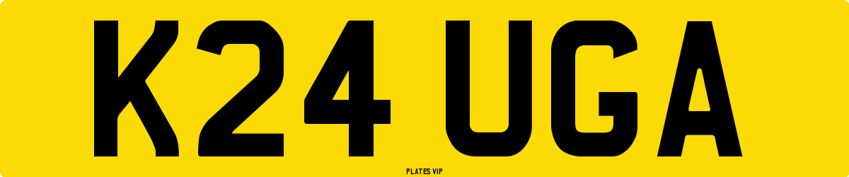 K24 UGA Number Plate