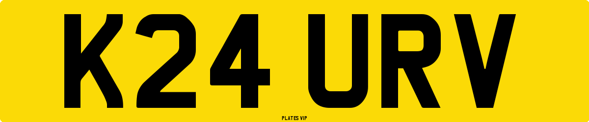 K24 URV Number Plate