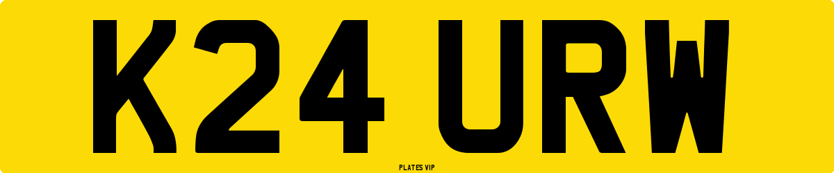 K24 URW Number Plate