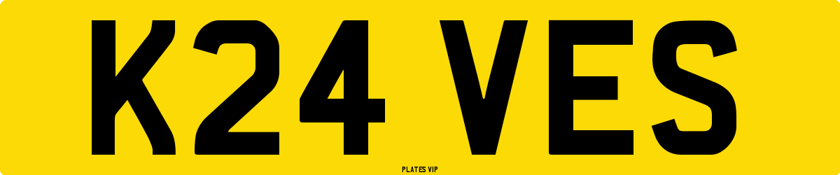 K24 VES Number Plate