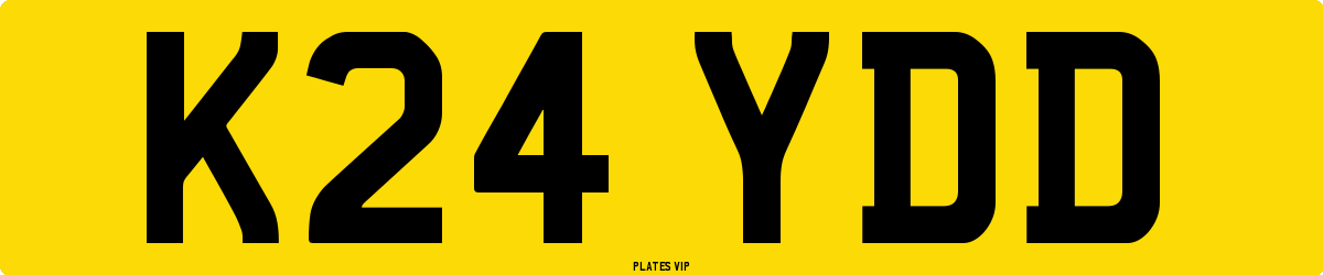 K24 YDD Number Plate