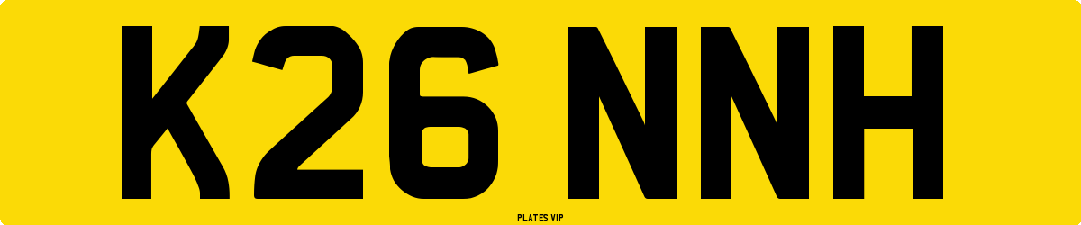 K26 NNH Number Plate