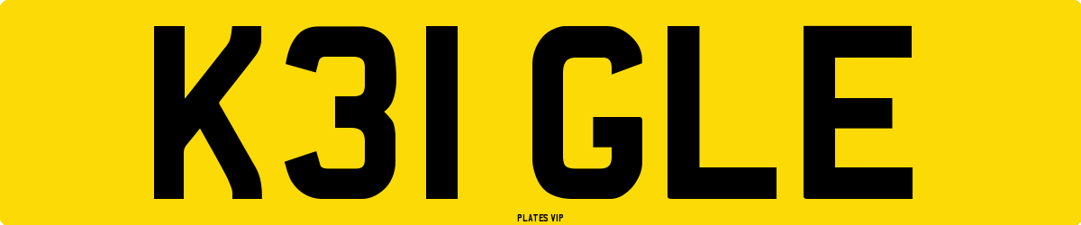 K31 GLE Number Plate