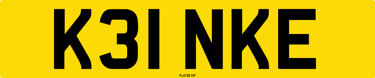 K31 NKE Number Plate