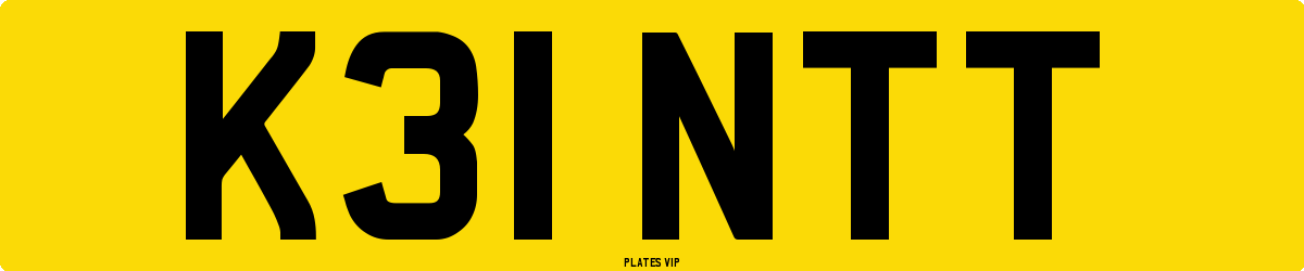 K31 NTT Number Plate