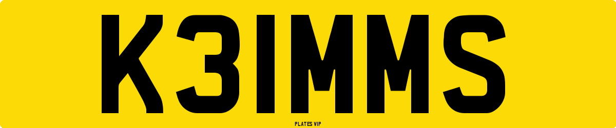 K31MMS Number Plate