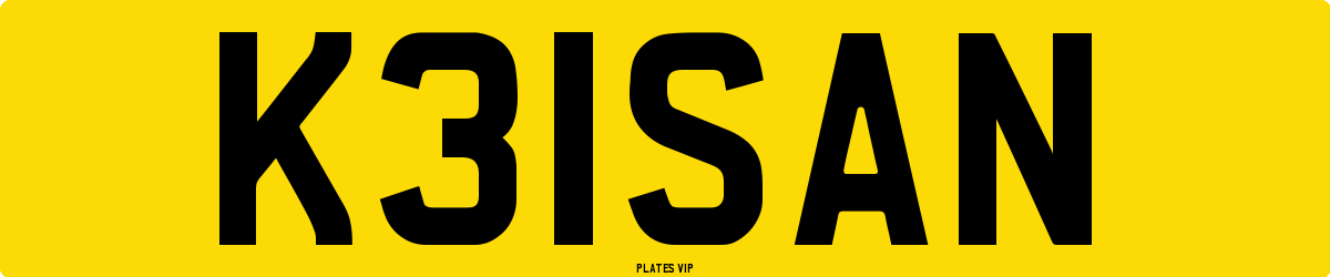K31SAN Number Plate