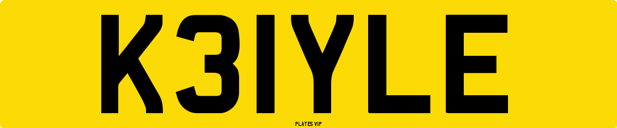 K31YLE Number Plate
