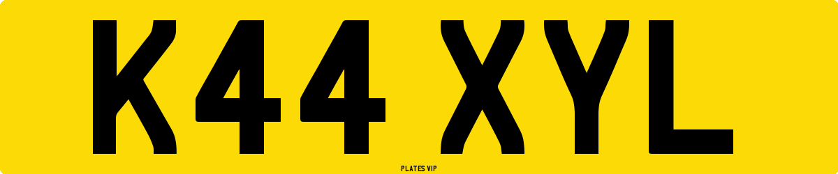 K44 XYL Number Plate