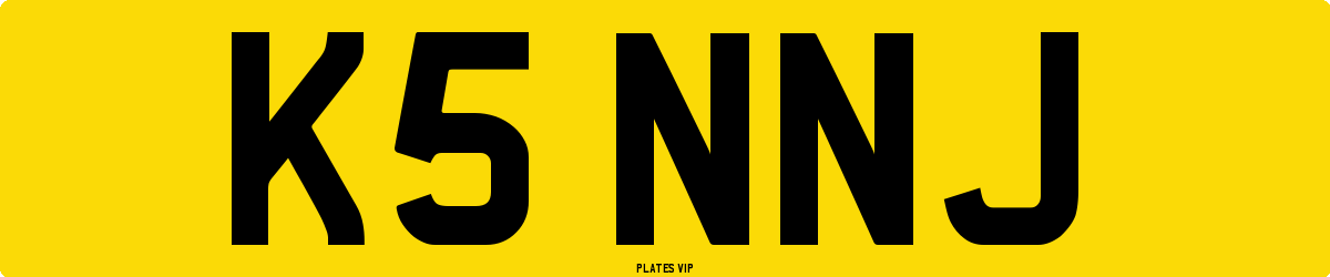 K5 NNJ Number Plate