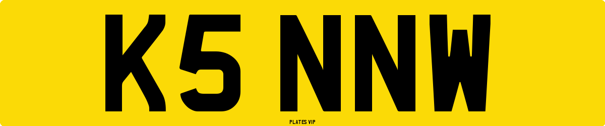 K5 NNW Number Plate