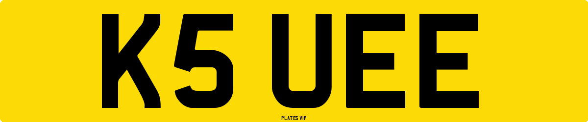 K5 UEE Number Plate