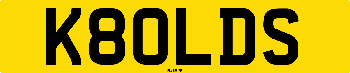 K80LDS Number Plate