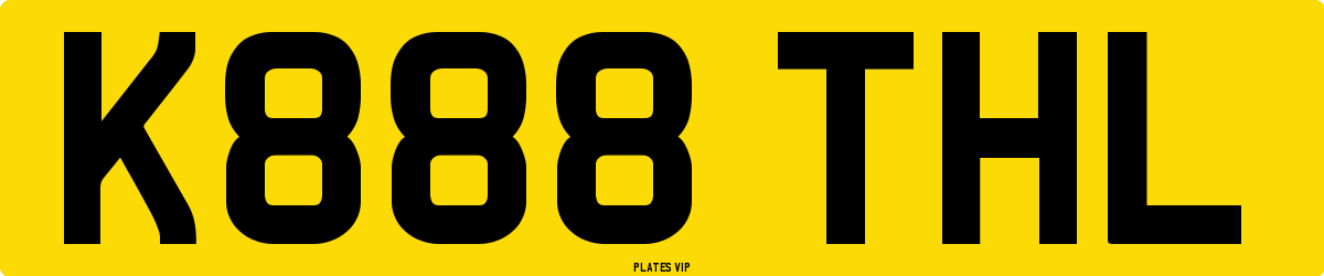 K888 THL Number Plate
