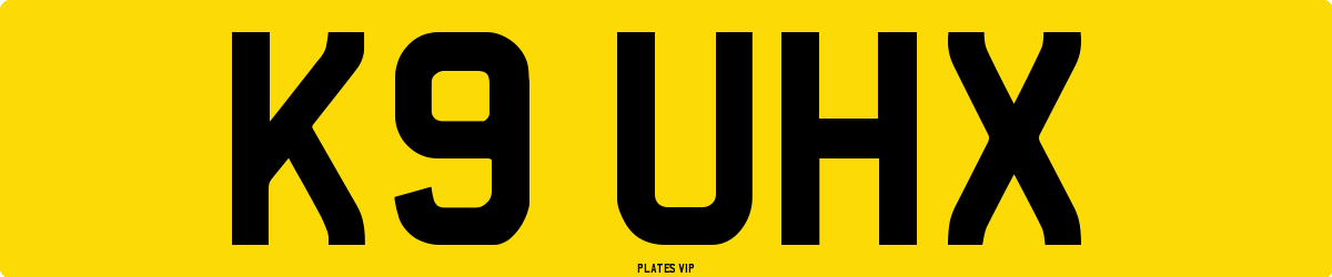 K9 UHX Number Plate