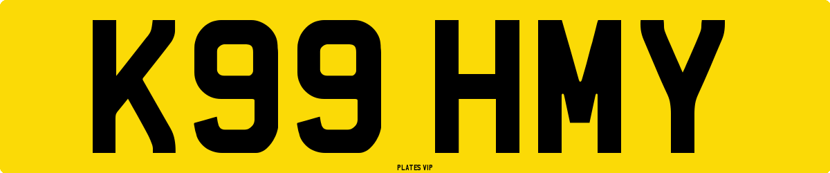 K99 HMY Number Plate