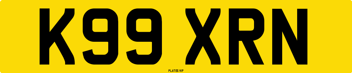 K99 XRN Number Plate