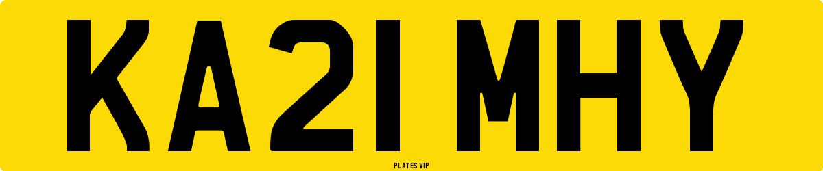 KA21 MHY Number Plate