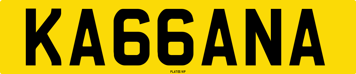 KA66ANA Number Plate
