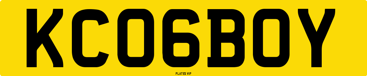 KC 06 BOY Number Plate