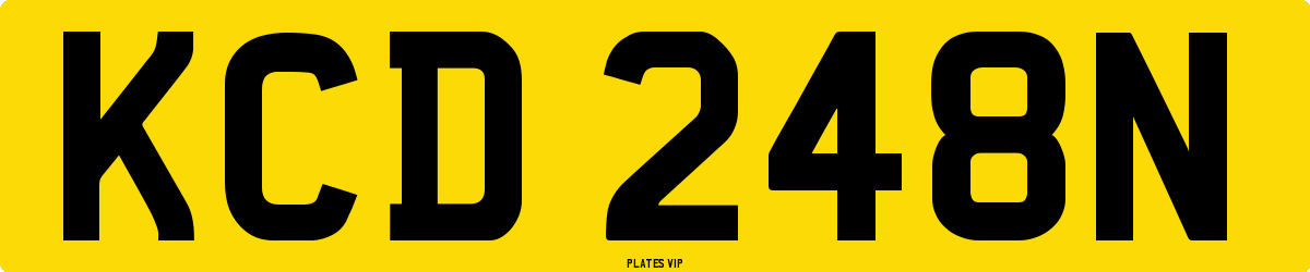 KCD 248N Number Plate