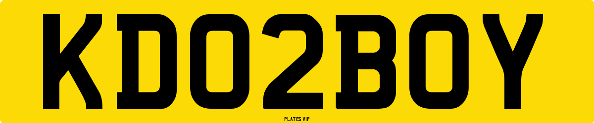 KD 02 BOY Number Plate