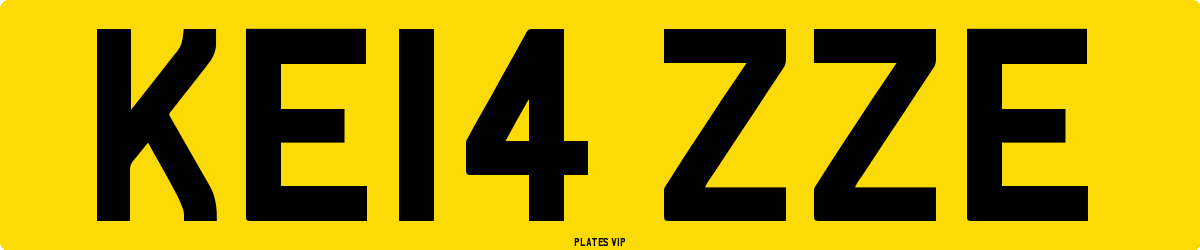 KE14 ZZE Number Plate