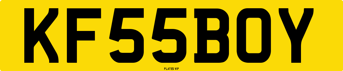 KF 55 BOY Number Plate