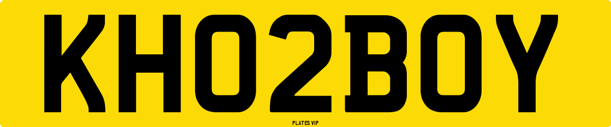 KH 02 BOY Number Plate