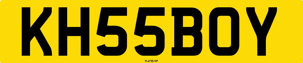 KH 55 BOY Number Plate