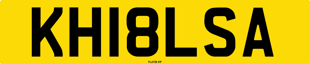 KH18LSA Number Plate