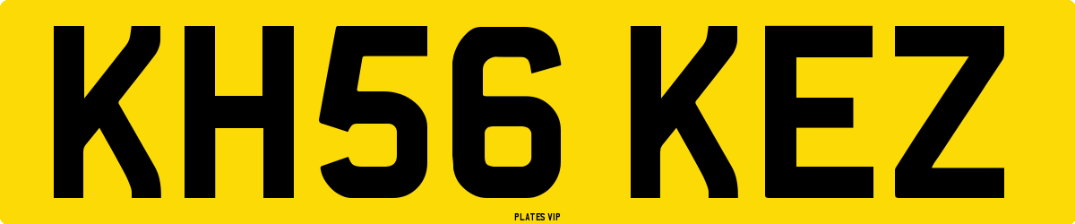 KH56 KEZ Number Plate