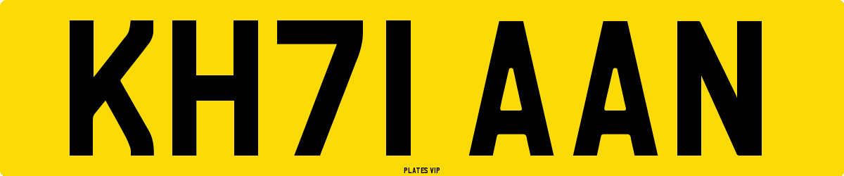 KH71 AAN Number Plate