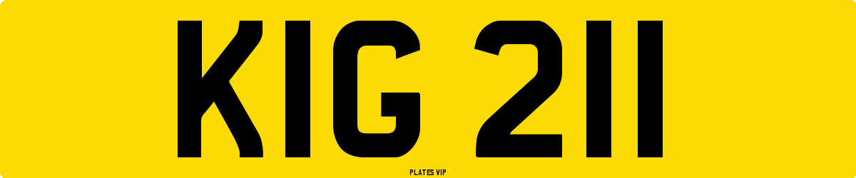 KIG 211 Number Plate
