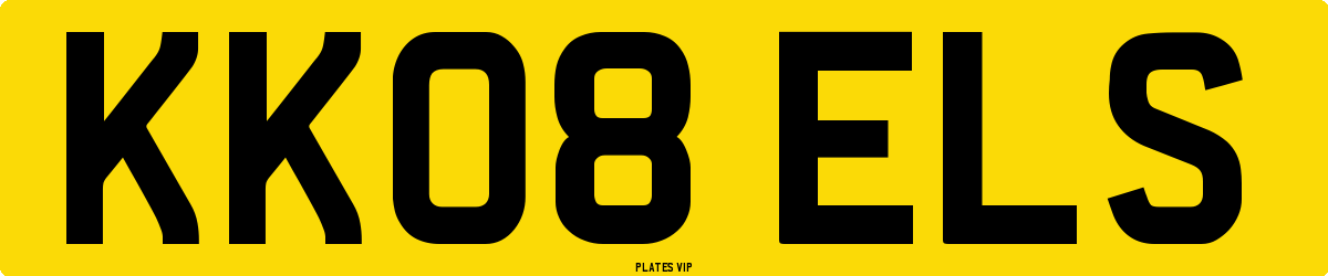 KK08 ELS Number Plate