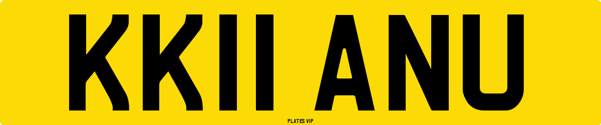 KK11 ANU Number Plate