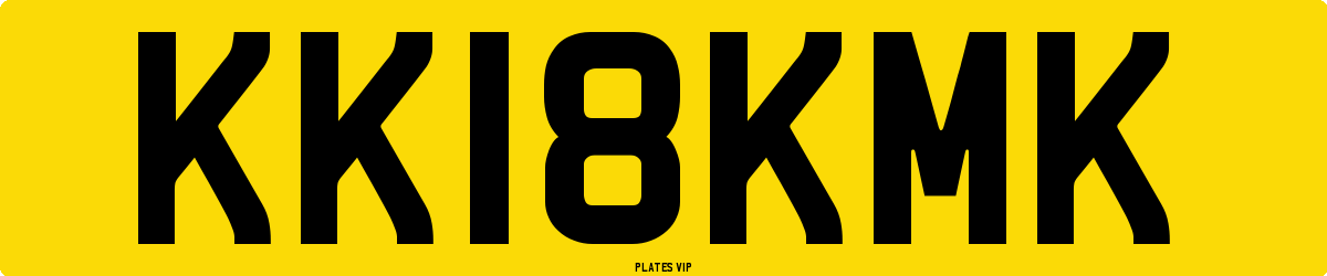 KK18KMK Number Plate