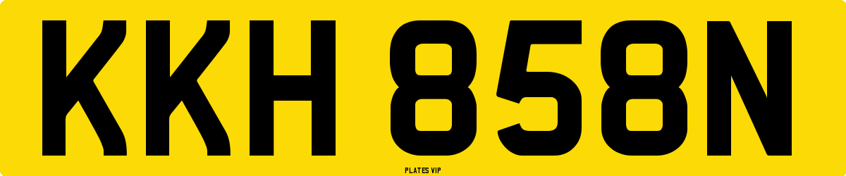 KKH 858N Number Plate