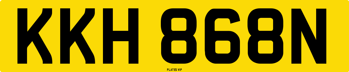 KKH 868N Number Plate