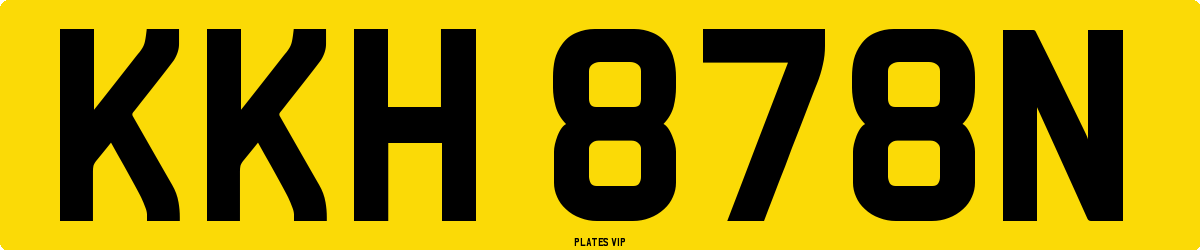 KKH 878N Number Plate