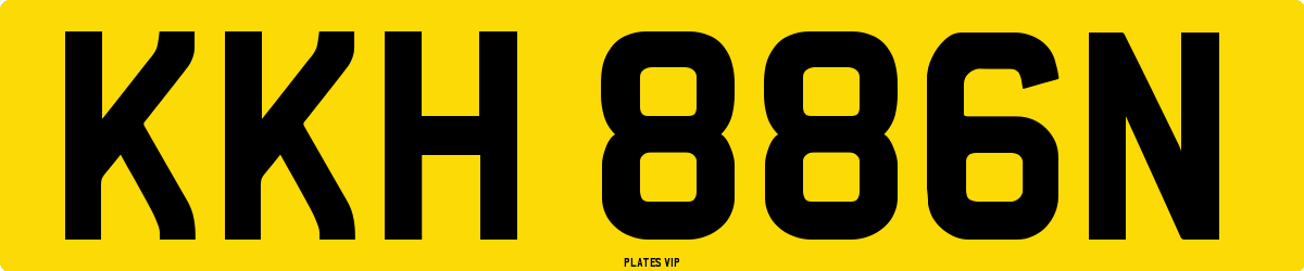 KKH 886N Number Plate