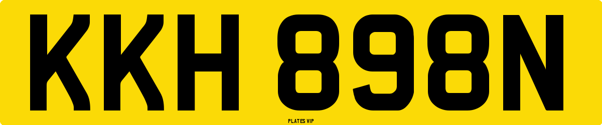 KKH 898N Number Plate