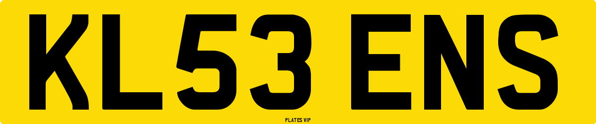 KL53 ENS Number Plate