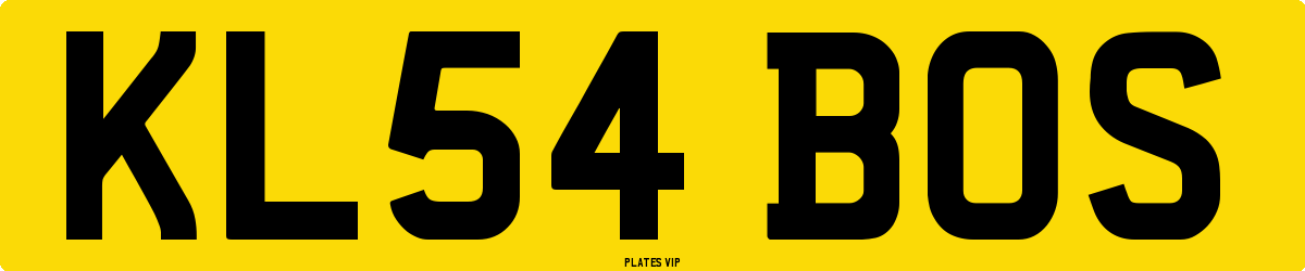 KL54 BOS Number Plate