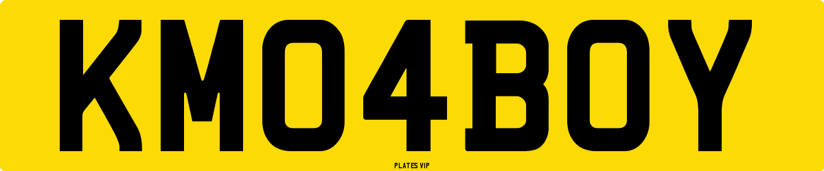 KM 04 BOY Number Plate