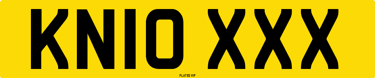 KN10 XXX Number Plate
