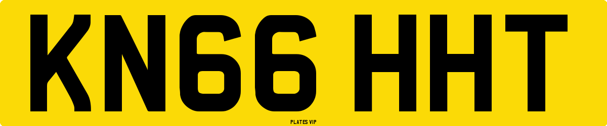 KN66 HHT Number Plate