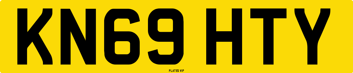 KN69 HTY Number Plate