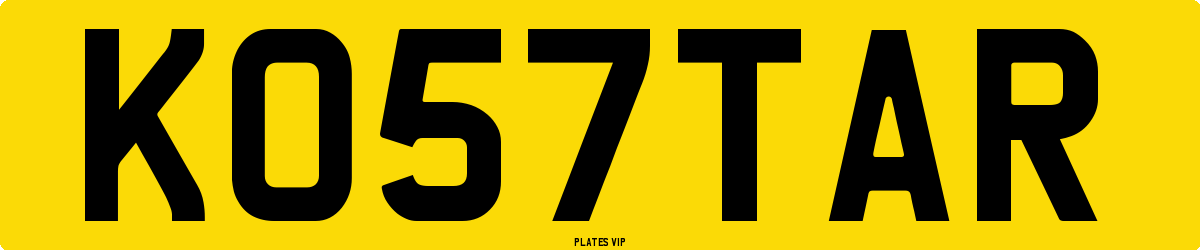 KO 57 TAR Number Plate