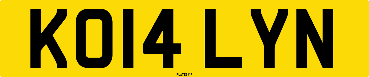 KO14 LYN Number Plate